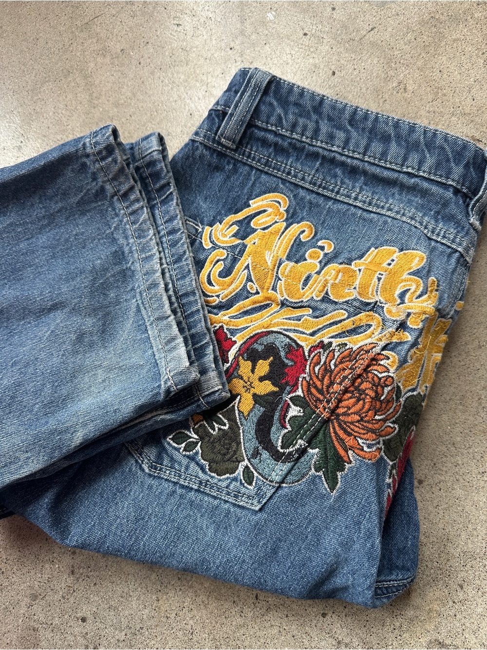 Ninth Hall Embroidered Denim Jeans